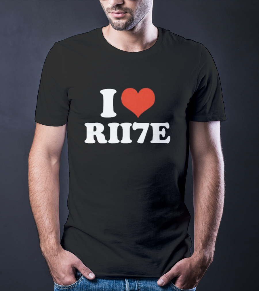 I Heart Rii7e Message T-Shirt