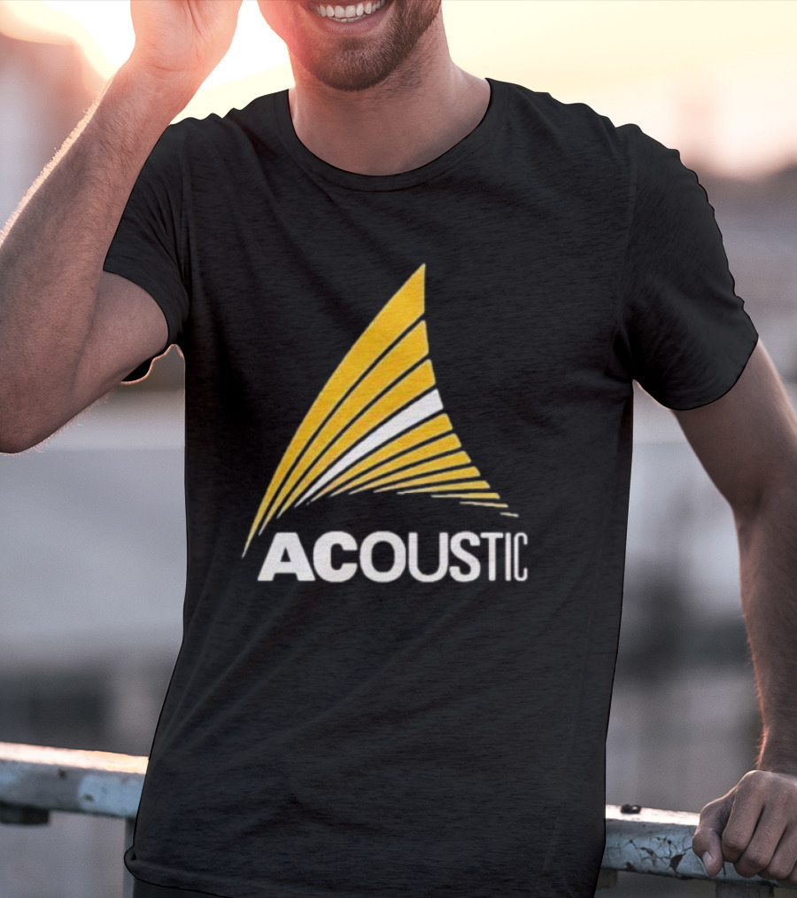 Acoustic Audio Yellow Wave T-Shirt