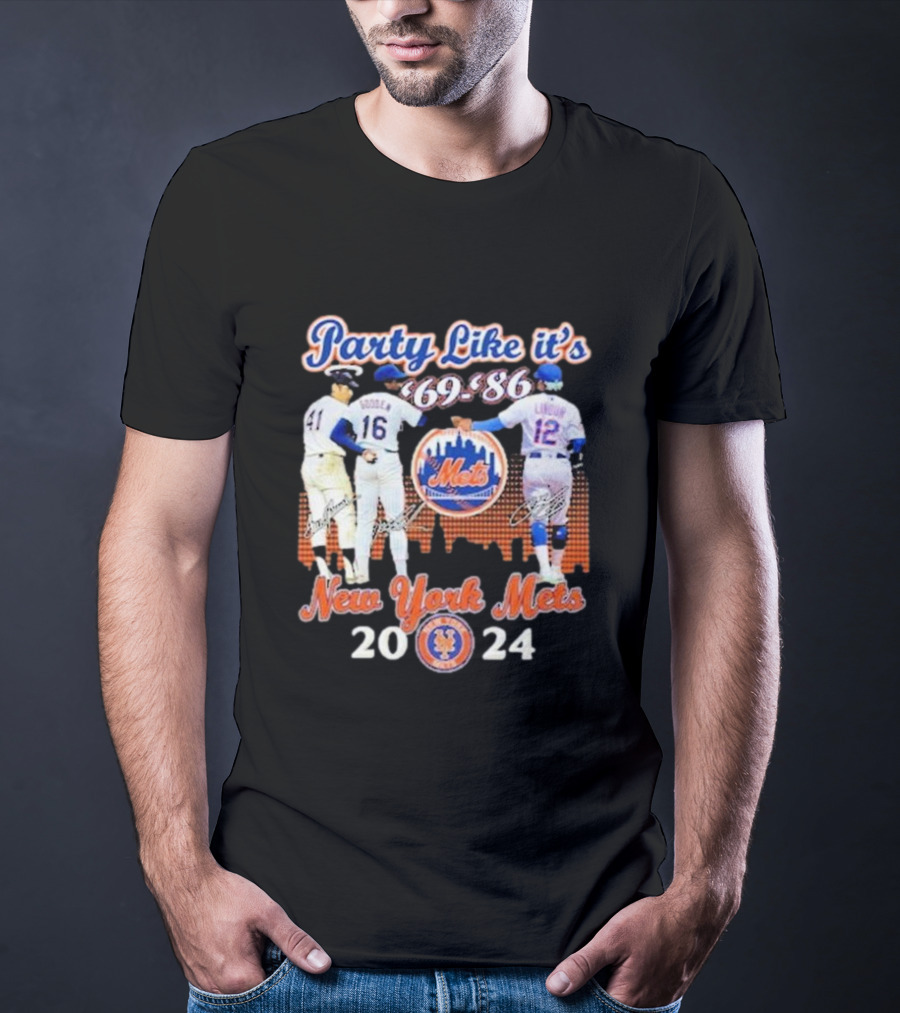 Party Like It’s ’69-’86 New York Mets T-Shirt