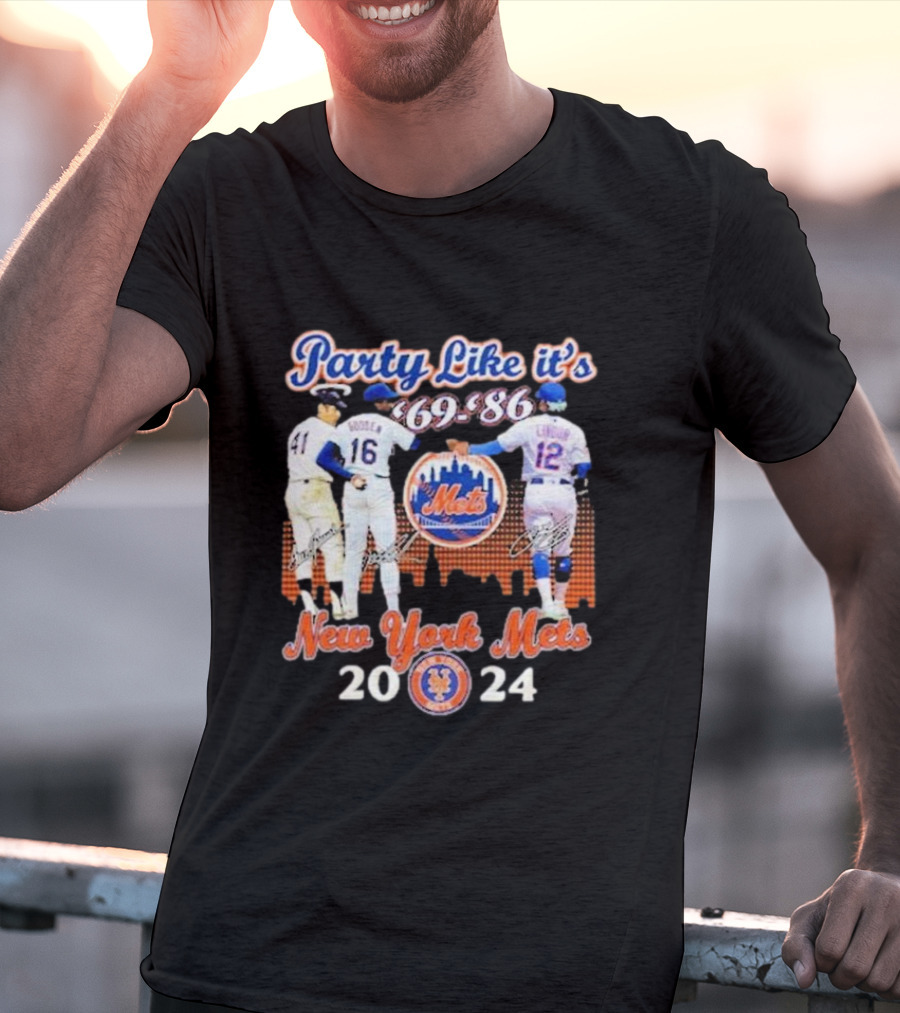 Party Like It’s ’69-’86 New York Mets T-Shirt
