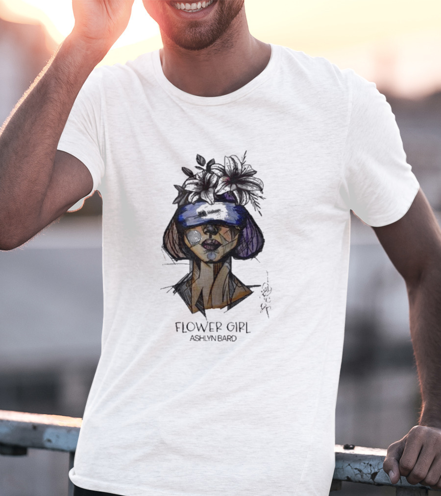 Ashlyn Bard Flower Girl Abstract Floral Headpiece T-Shirt