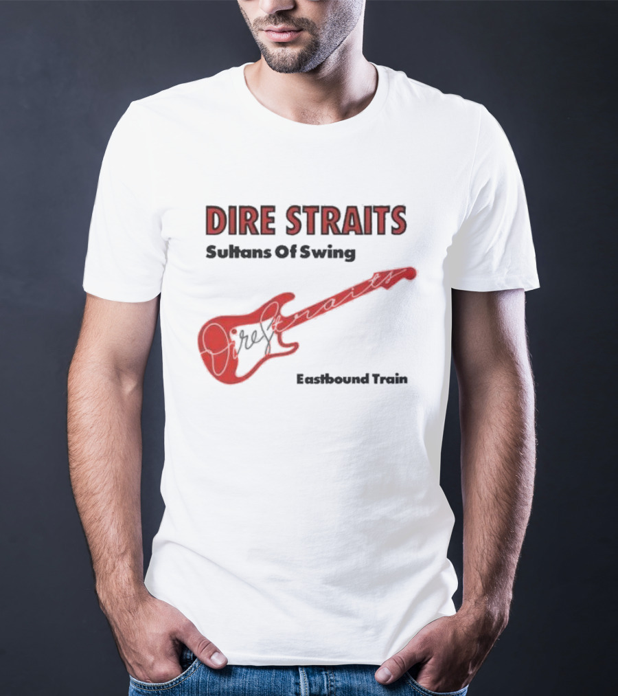 DIRE STRAITS Sultans Of Swing Eastbound Train Vintage Guitar T-Shirt