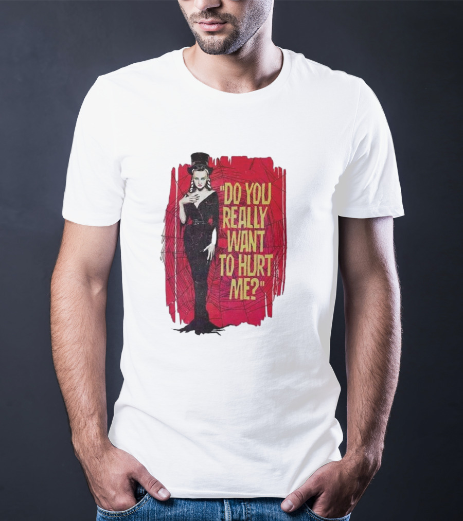 Do You Really Want To Hurt Me Red Background Goth T-Shirt