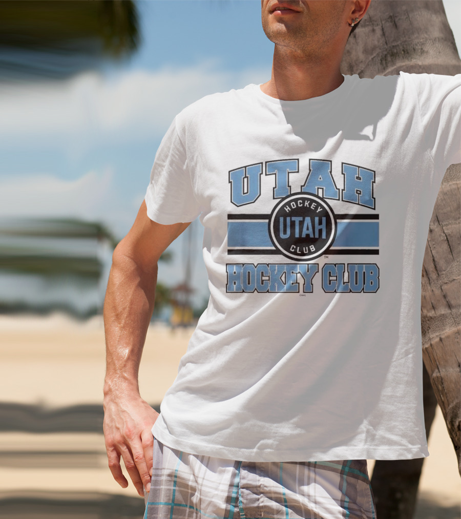 Utah Hockey Club Blue Stripe Licensed T-Shirt