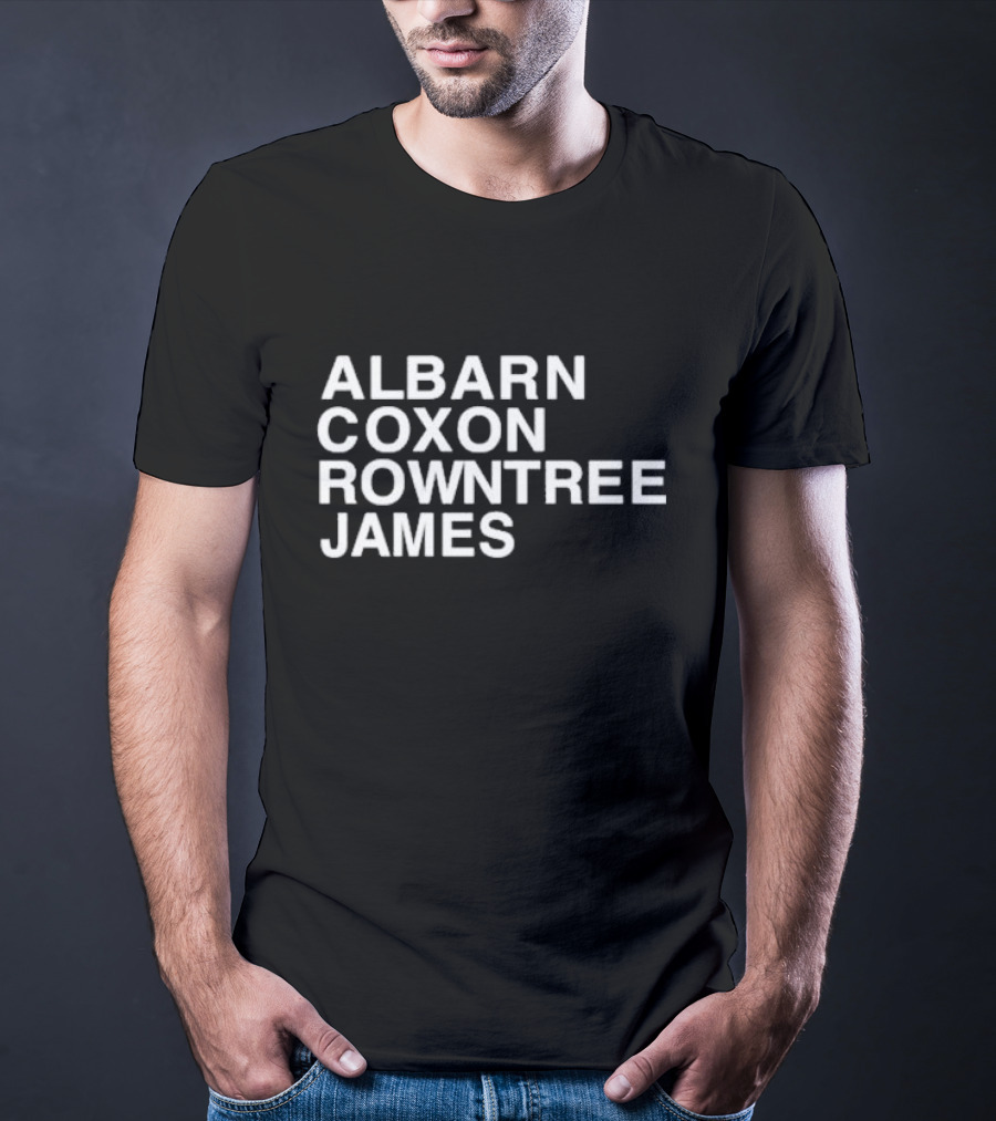 Albarn Coxon Rowntree James Blur Band Members Recognition T-Shirt