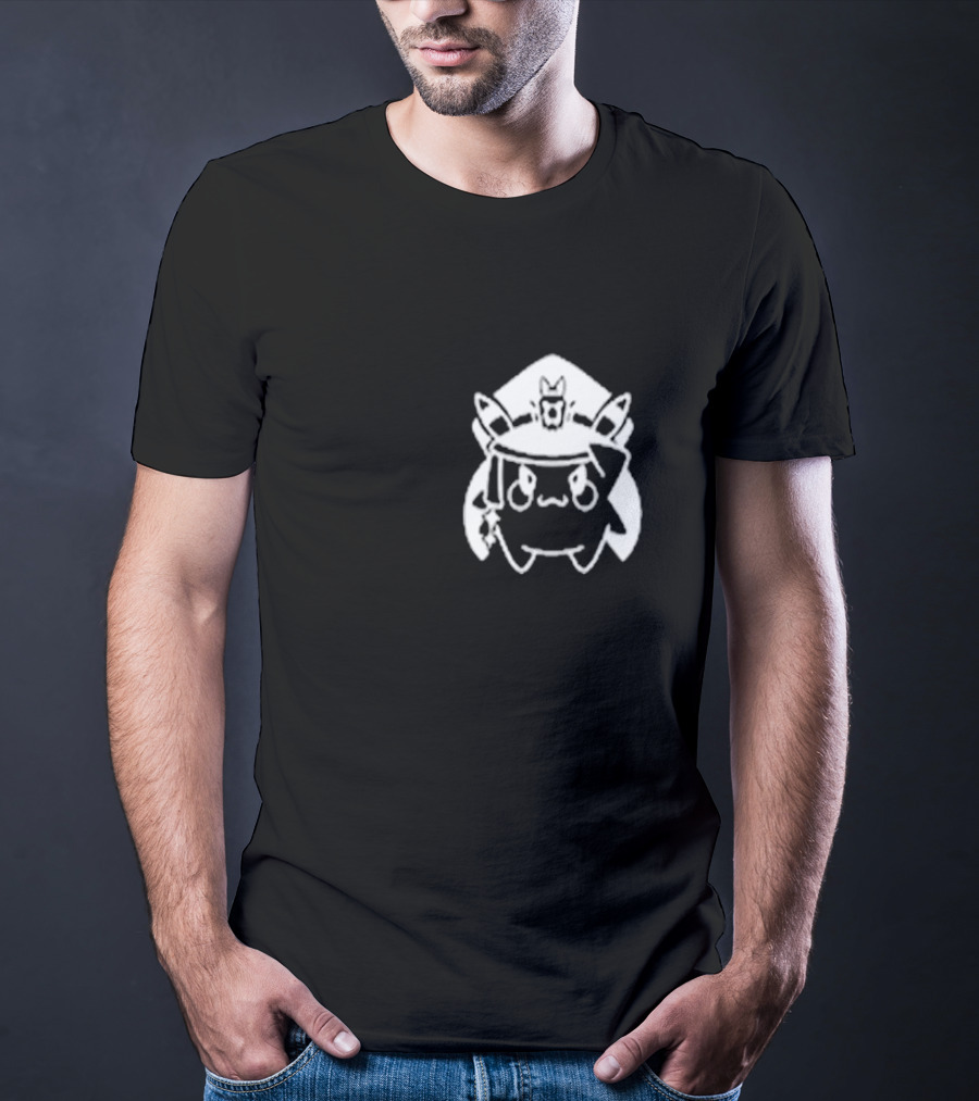 Matara Kan Store Cadet Momo Pikachu Hat Cat Ears Patch T-Shirt