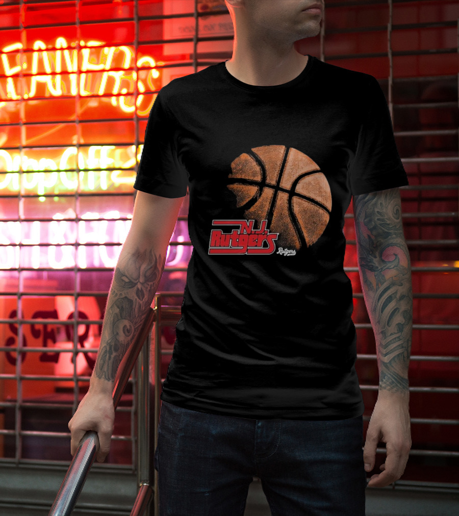 Rutgers Scarlet Knights NJ Basketball Retro T-Shirt