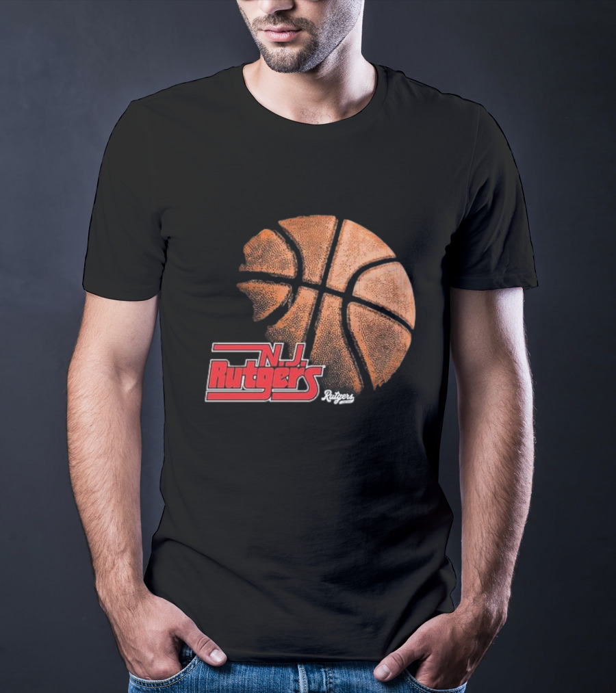 Rutgers Scarlet Knights NJ Basketball Retro T-Shirt