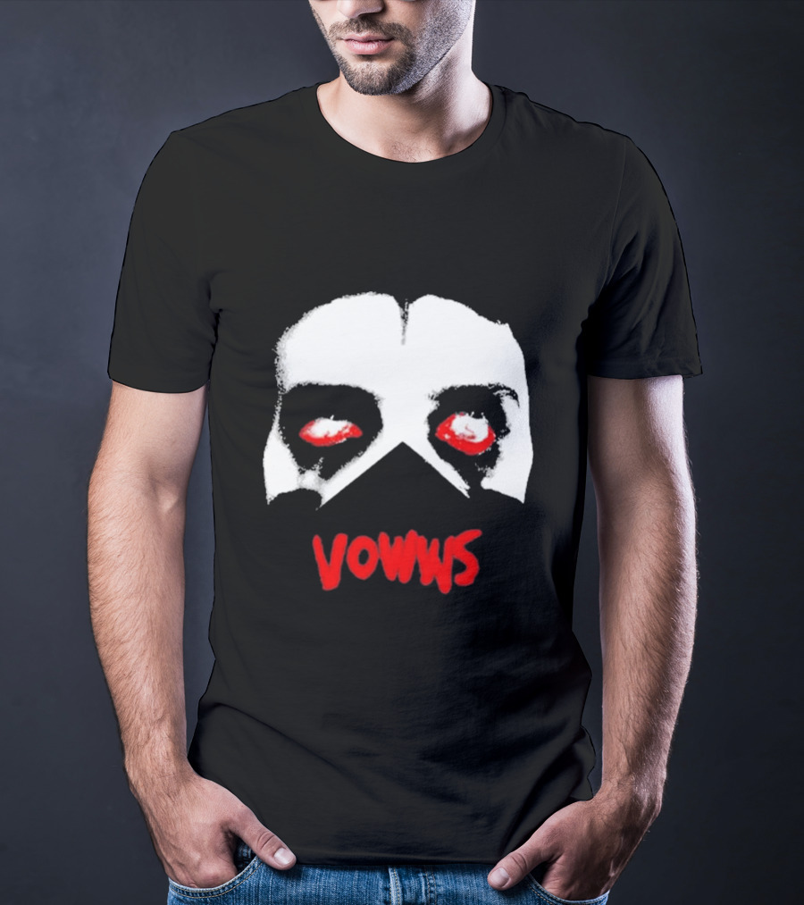 Vowws Hollow Face Red Eyes T-Shirt