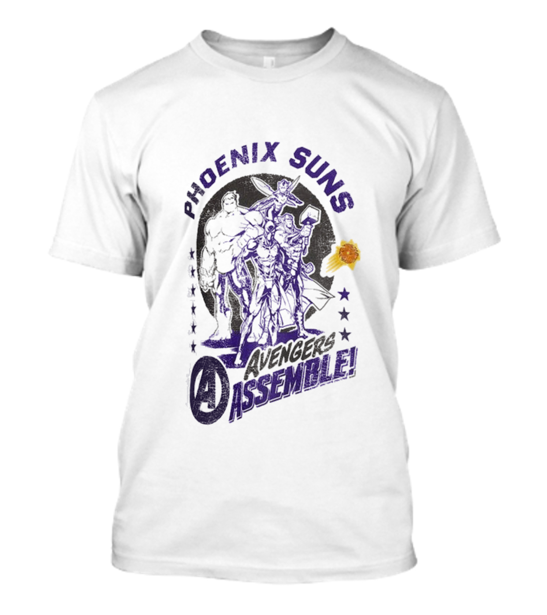 Phoenix Suns Avengers Assemble Marvel Collaboration Youth NBA T-Shirt