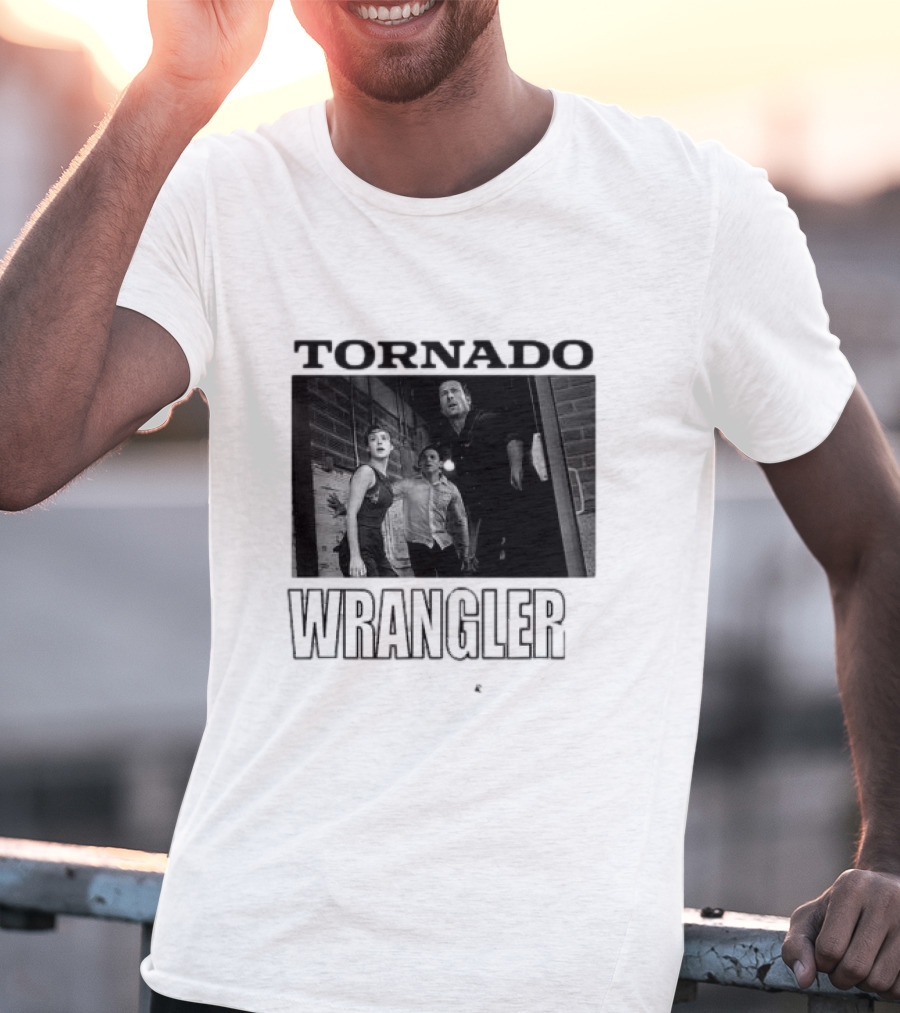 Tornado Wrangler Twisters Tyler Kate And Javi T-Shirt