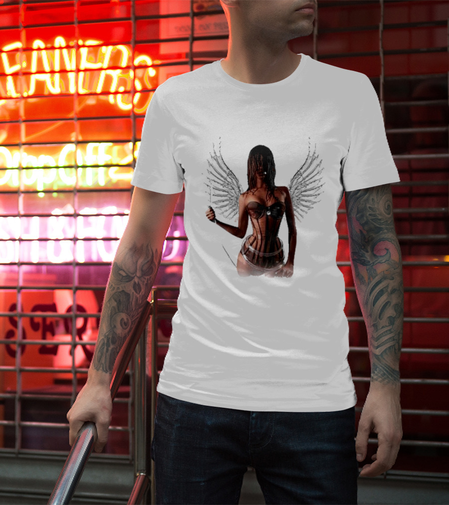 Tyla X Victoria's Secret Angel Wings Corset Fashion T-Shirt