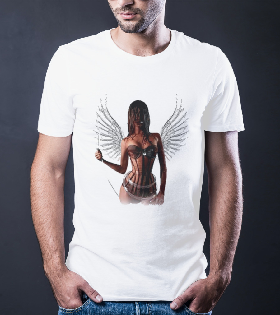 Tyla X Victoria's Secret Angel Wings Corset Fashion T-Shirt