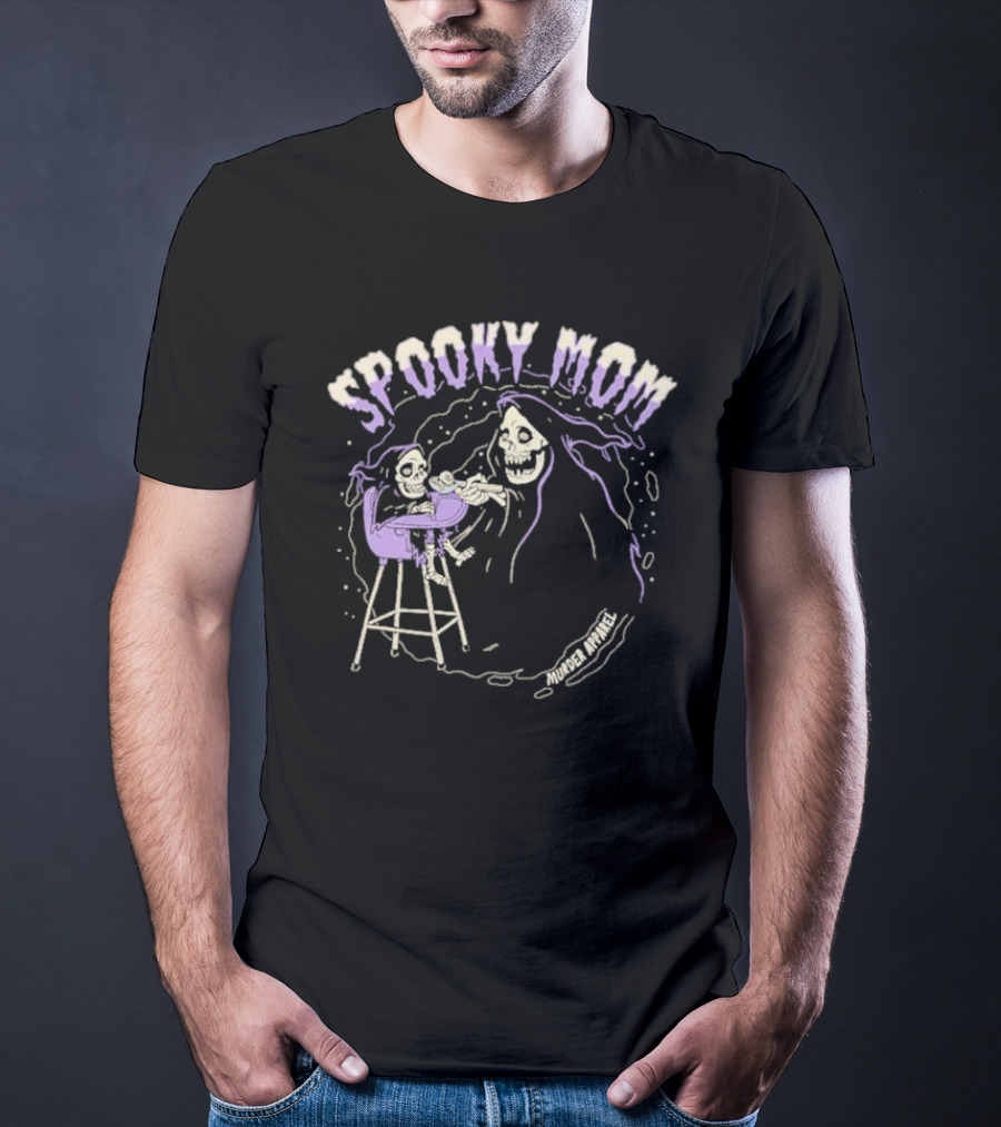 Spooky Mom Murder Apparel Skeletons T-Shirt