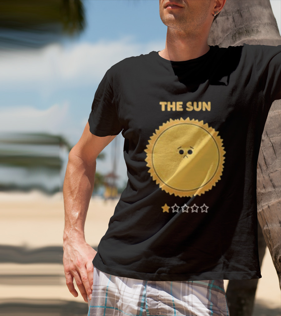 The Sun One Star Rating Sad Face T-Shirt