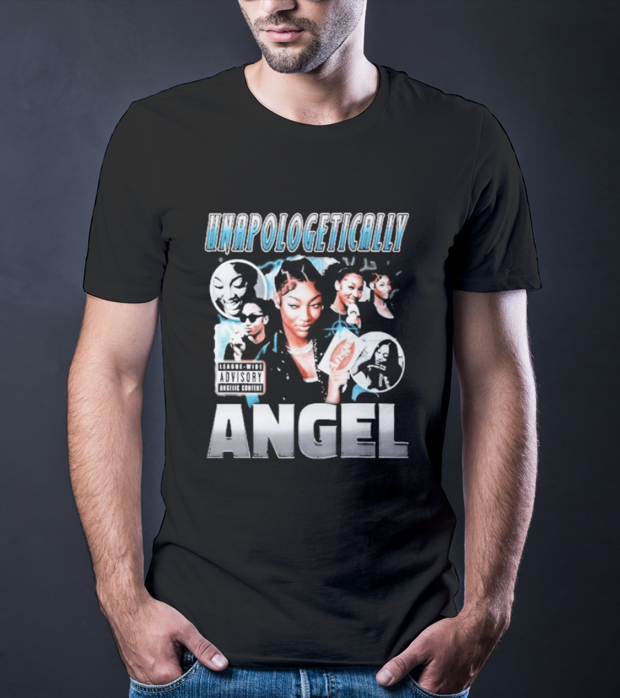 Unapologetically Angel Parental Advisory Explicit Content T-Shirt