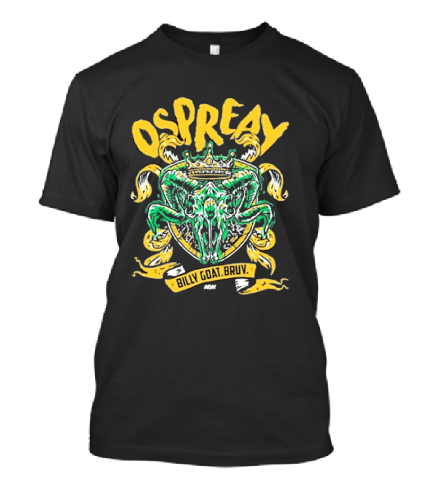 Ospreay Billy Goat, Bruv ADW Crowned Skull T-Shirt
