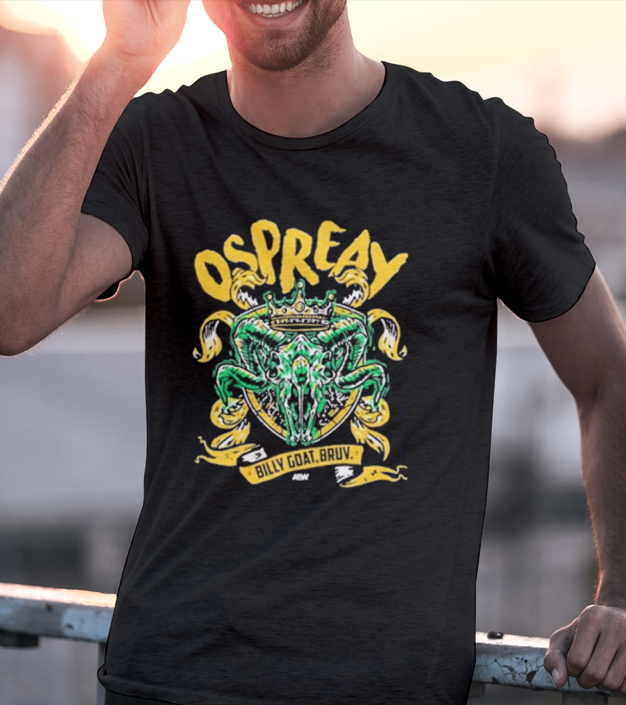 Ospreay Billy Goat, Bruv ADW Crowned Skull T-Shirt