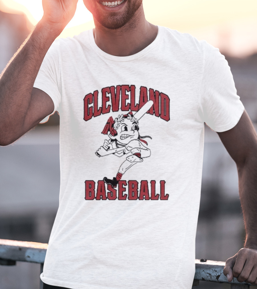 Cleveland Baseball Retro Chief Wahoo Character T-Shirt