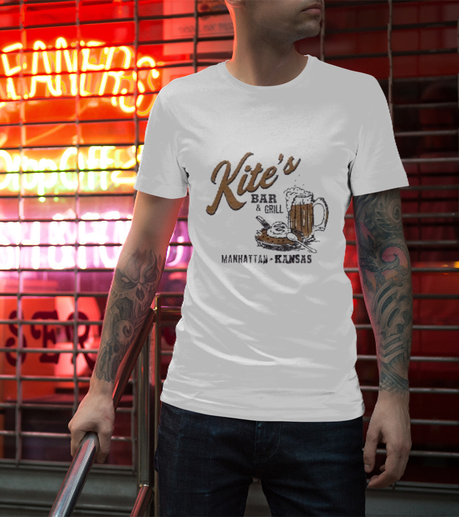 Kite's Bar And Grill Manhattan Kansas Beer And Food T-Shirt
