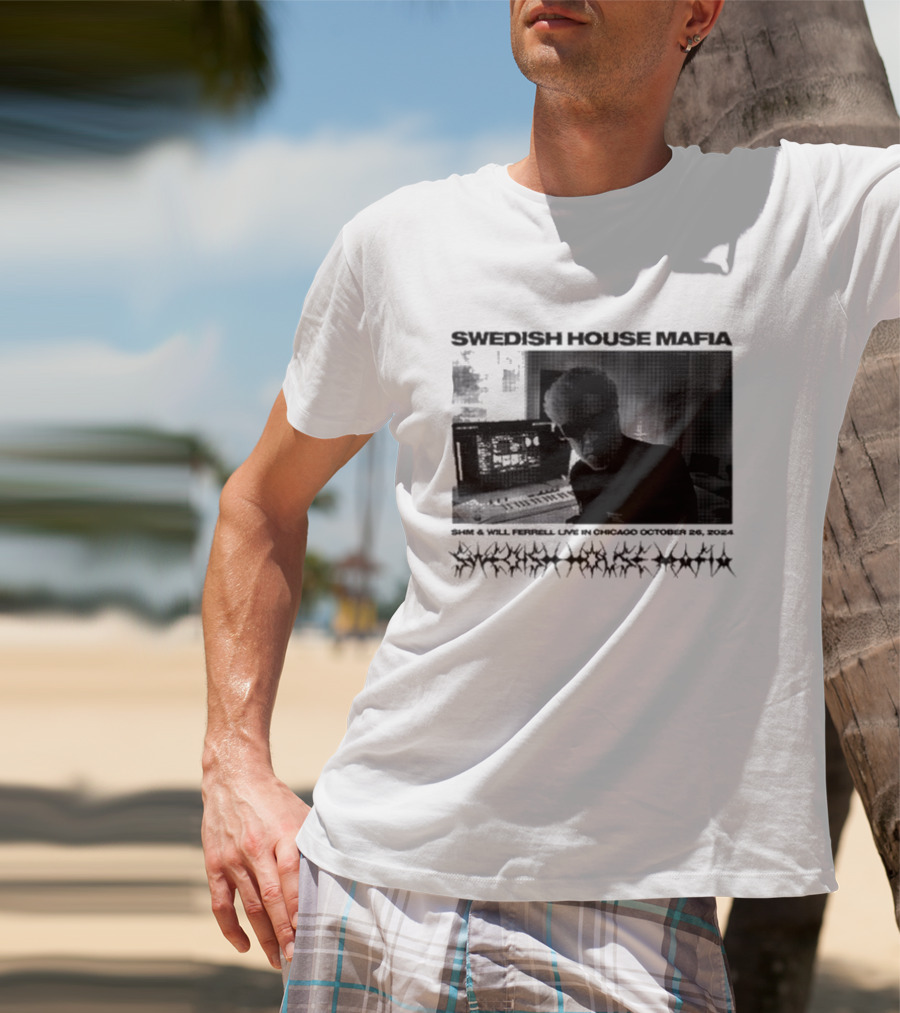 SWEDISH HOUSE MAFIA SHM And WILL FERRELL LIVE IN CHICAGO OCTOBER 26 T-Shirt