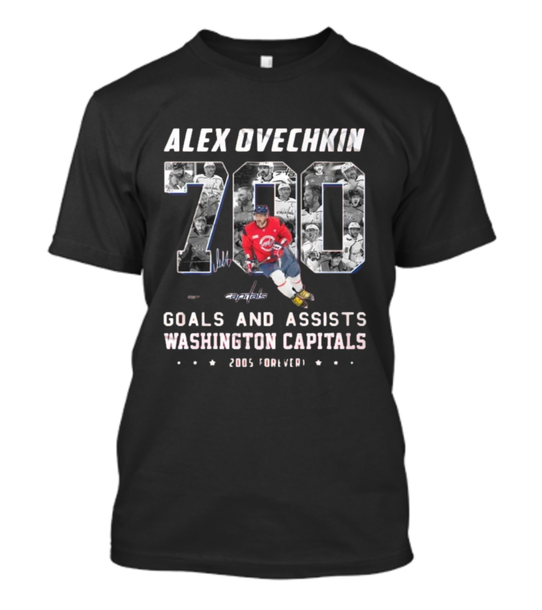 Alex Ovechkin 700 Goals And Assists Washington Capitals 2005 Forever T-Shirt