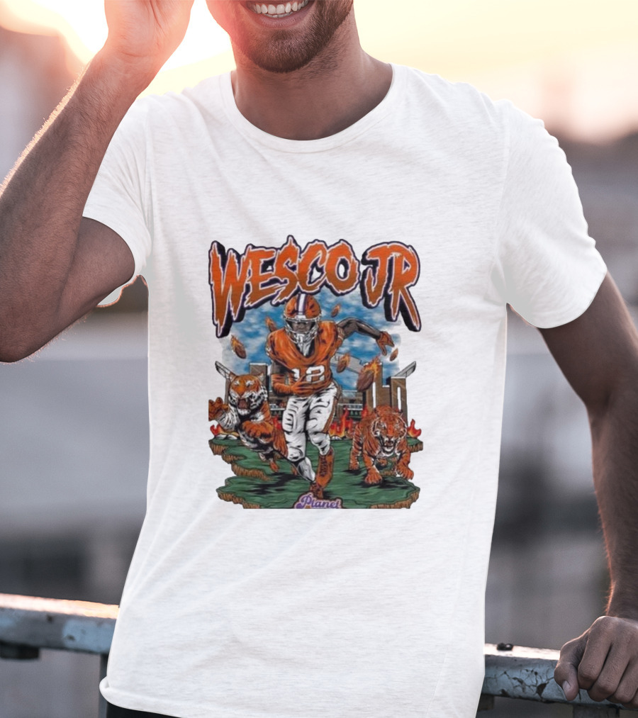 Planet Euphoria Wesco Jr. Football Tigers Stadium Scene T-Shirt