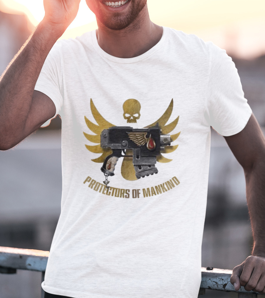 Protectors Of Mankind Blood Angels Warhammer Iconic Emblem T-Shirt