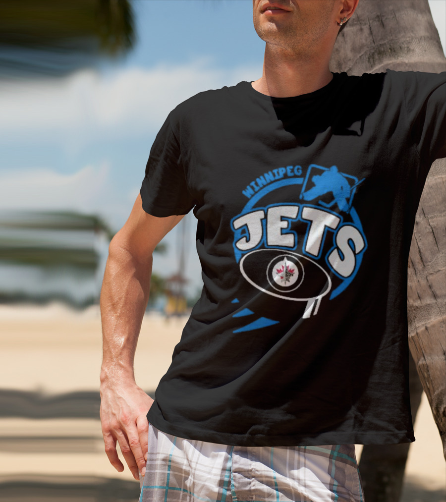 Winnipeg Jets Toddler Slap Shot Hockey T-Shirt