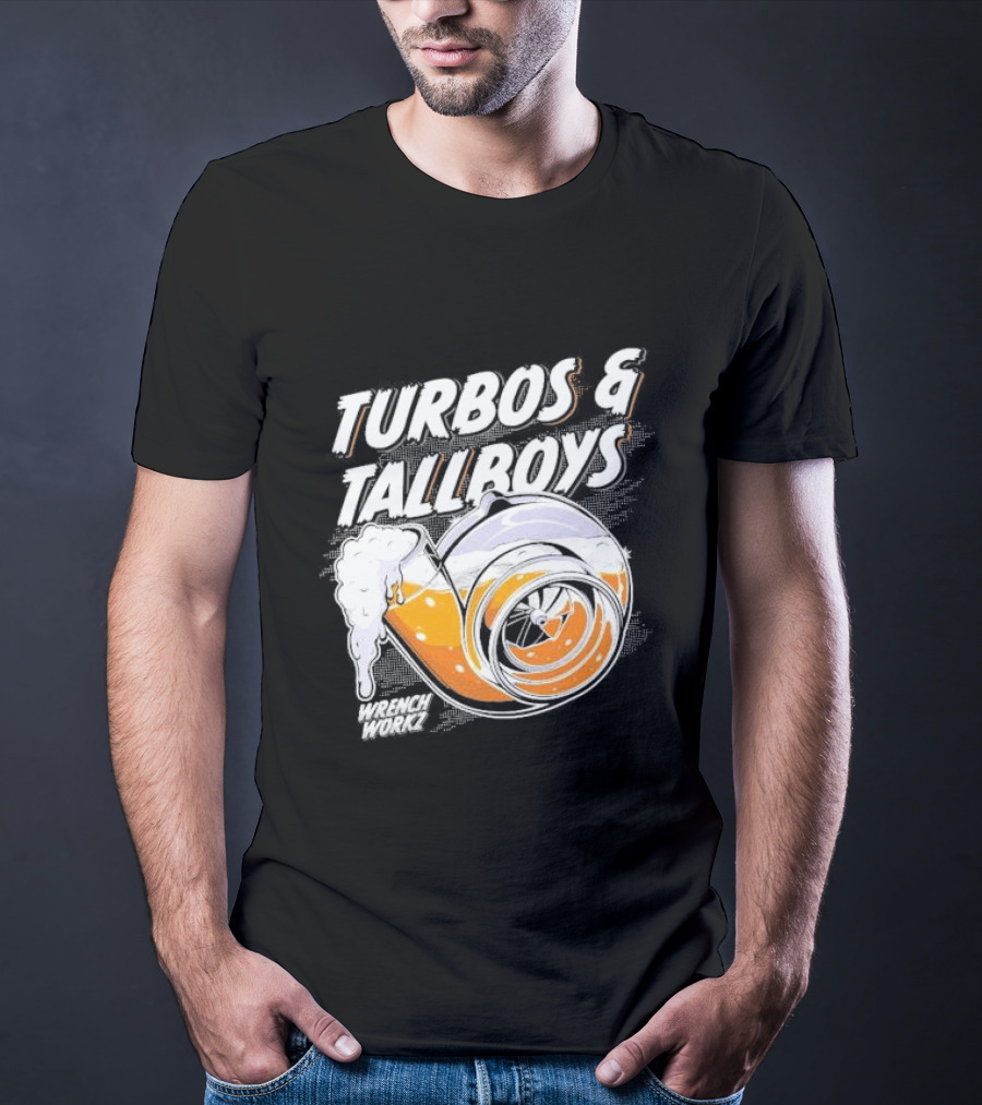 Turbos And Tallboys Wrench Workz Turbocharger Beer Fusion T-Shirt