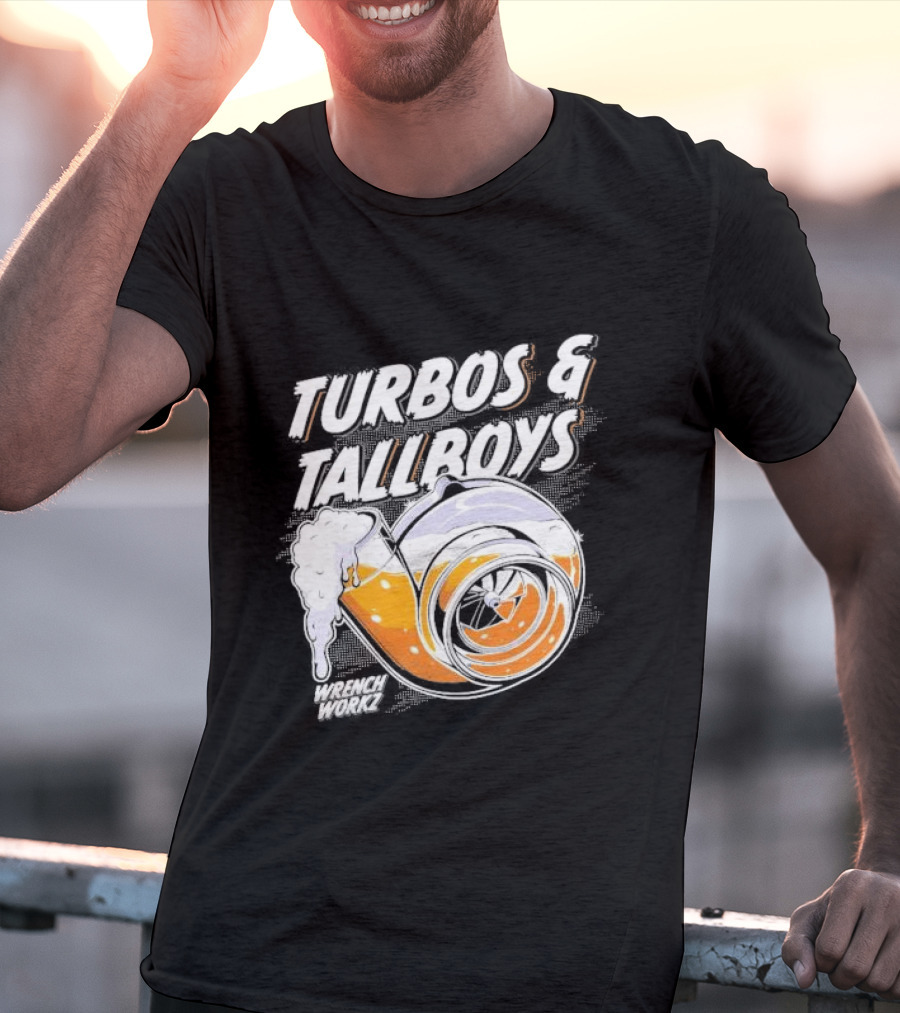 Turbos And Tallboys Wrench Workz Turbocharger Beer Fusion T-Shirt