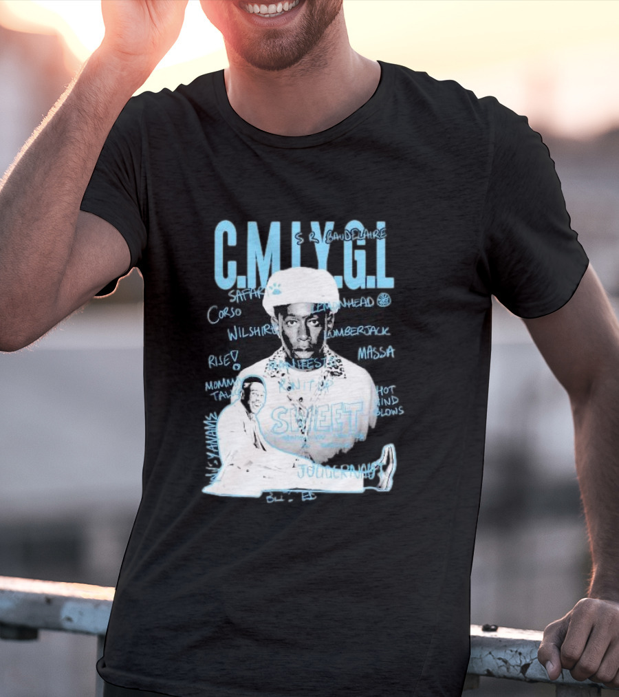 C.M.I.Y.G.L. Tyler Call Me If You Get Lost Sweet Journey S.R. Baudelaire Portrait Saffron Lemonhead Corso Wilshire Lumberjack Massa T-Shirt