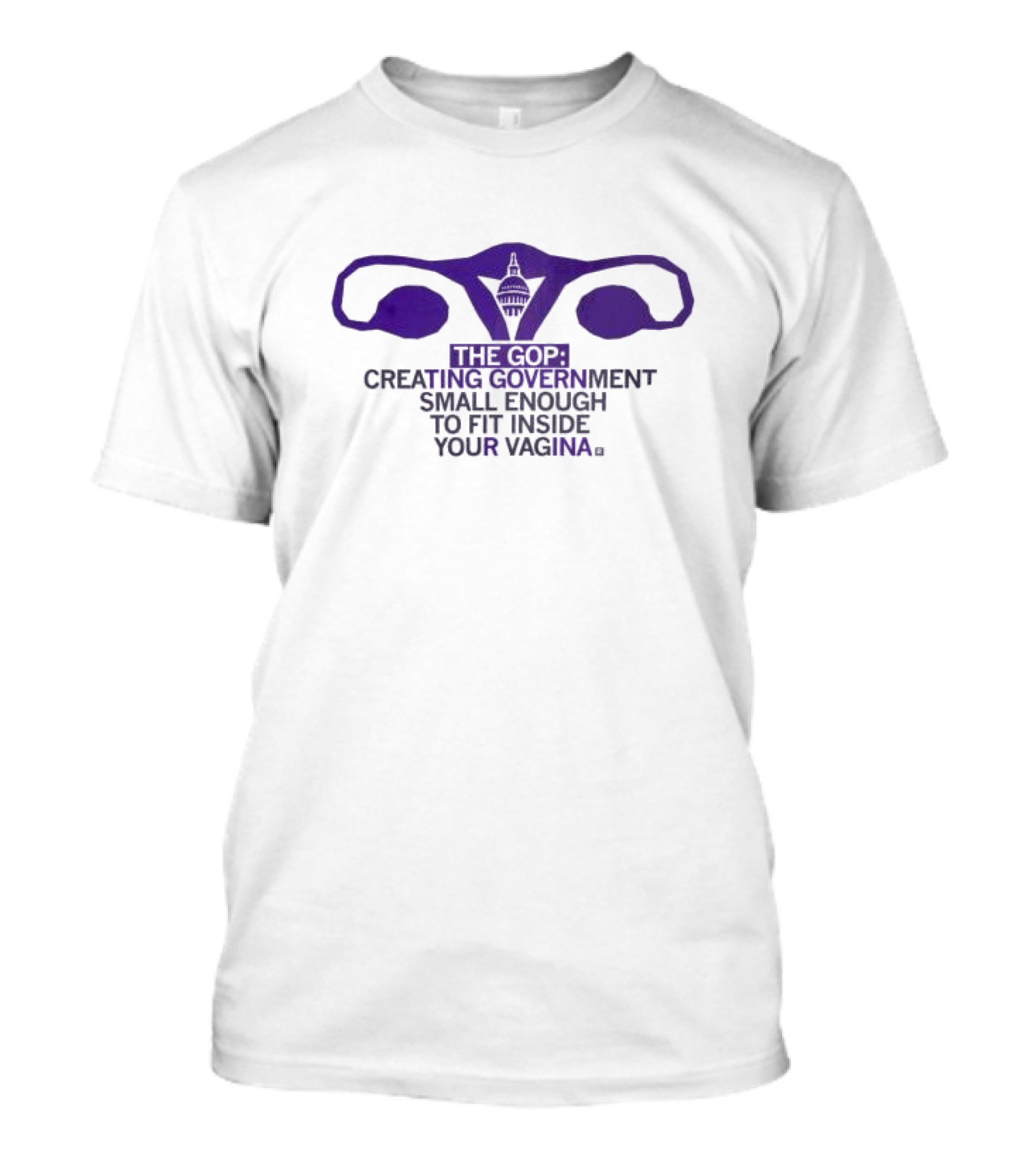 The GOP Creating Government Small Enough To Fit Inside Your Vagina Capitol Building T-Shirt