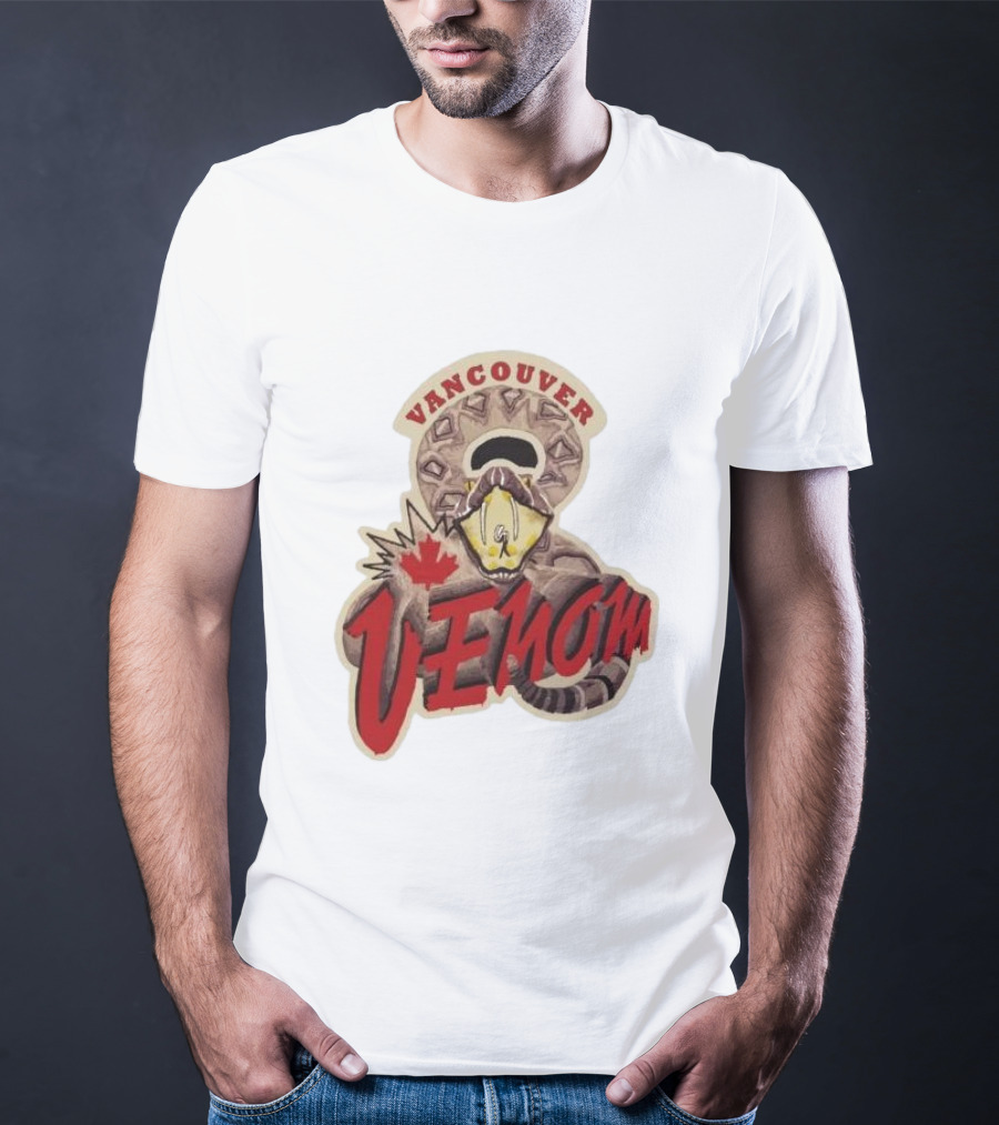 Vancouver Venom Rattlesnake Maple Leaf T-Shirt