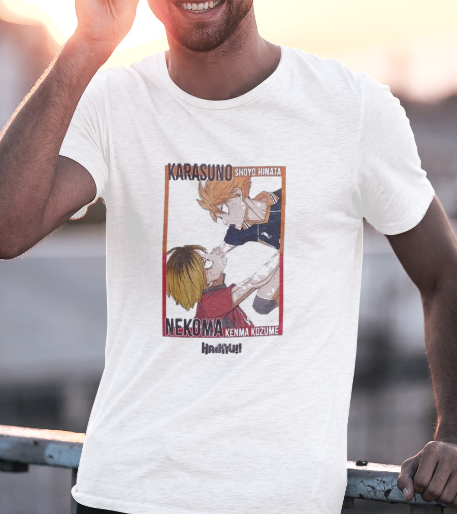 Haikyu Karasuno Shoyo Hinata Nekoma Kenma Kozume Dumpster Battle Duo T-Shirt