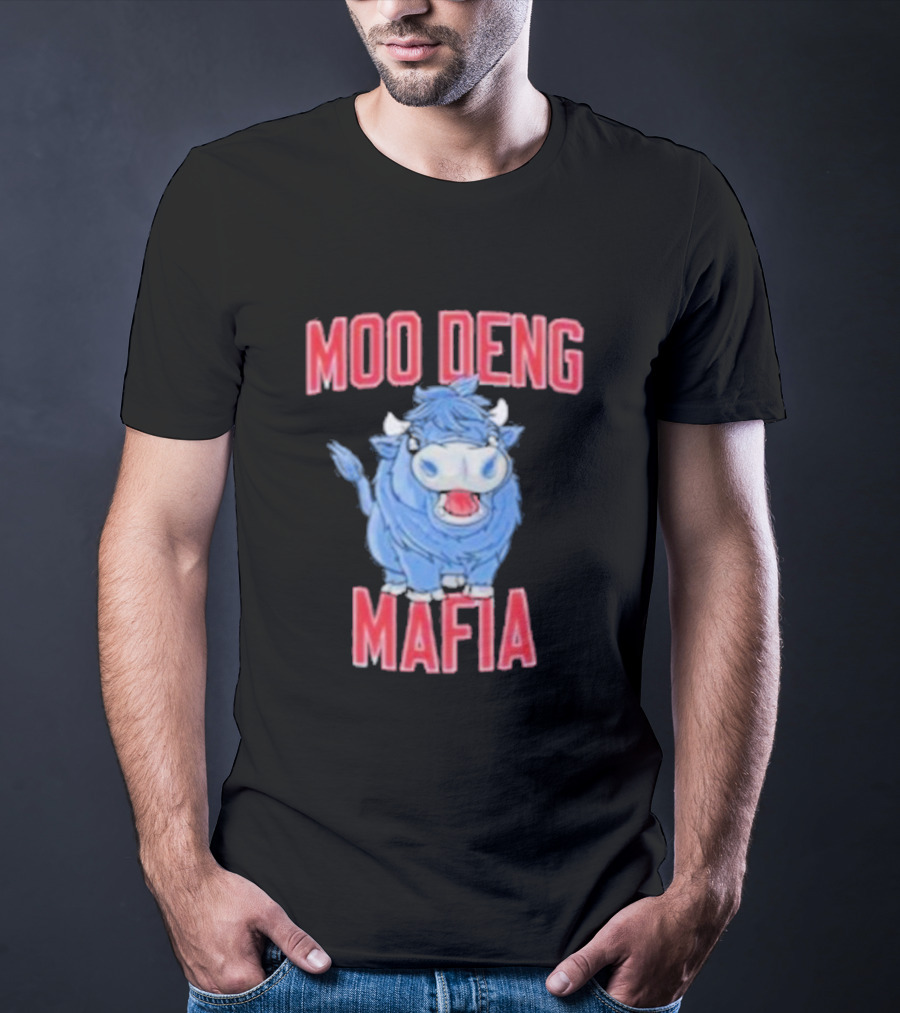 Buffalo Bills Moo Deng Mafia Cartoon Buffalo Collaboration T-Shirt