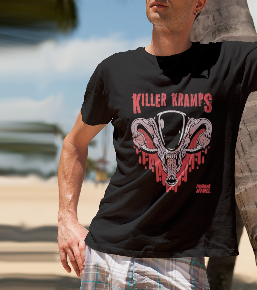 Killer Kramps Alien Murder Apparel Dripping Horror T-Shirt