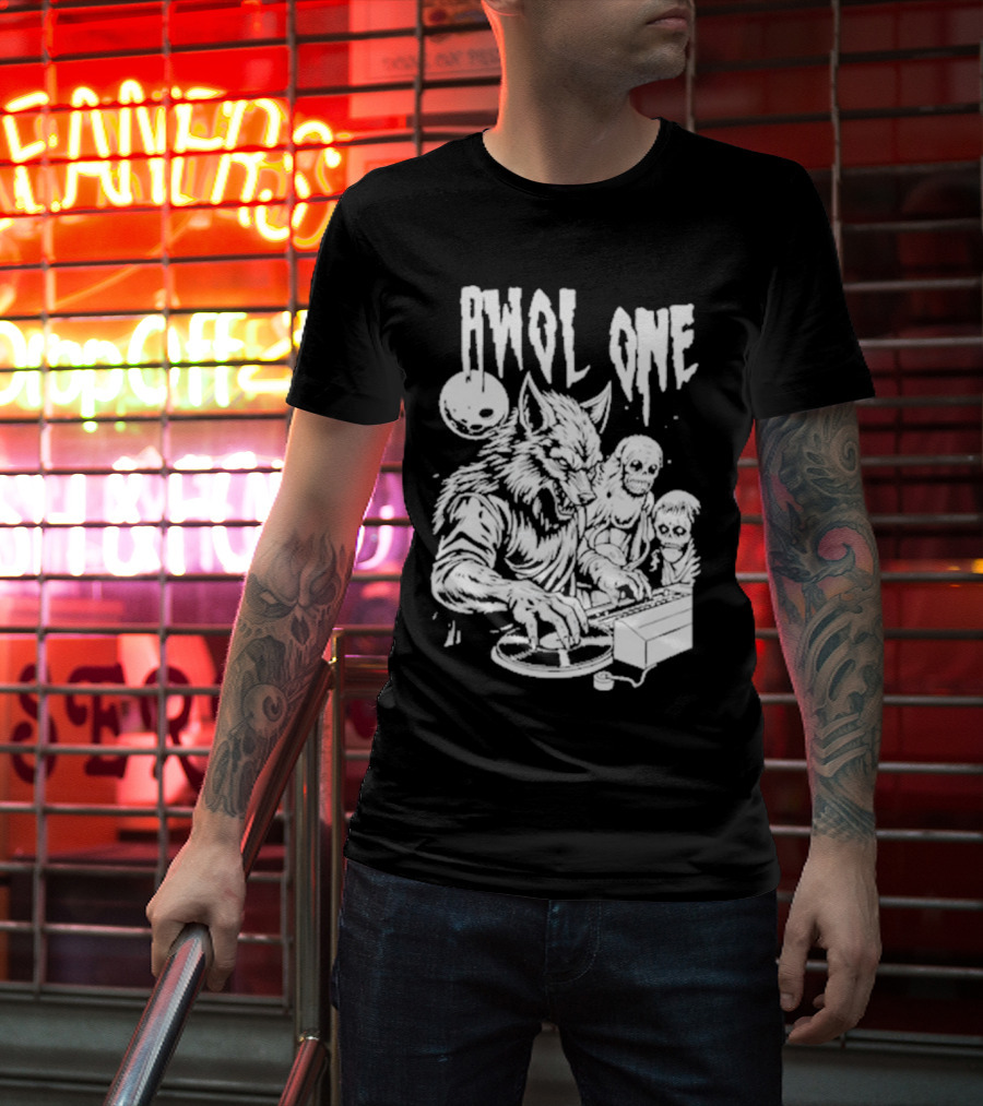 AWOL One Werewolf DJ With Creatures T-Shirt