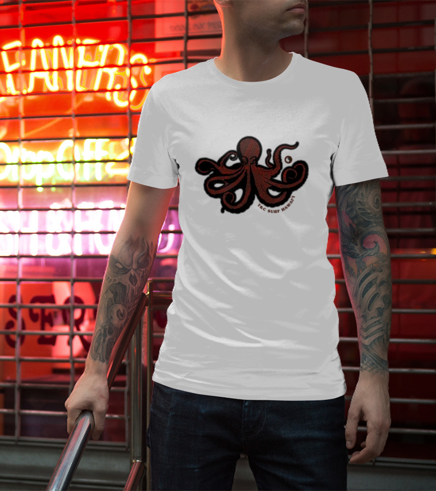 Octopus T&C Surf Hawaii Ocean Adventure T-Shirt
