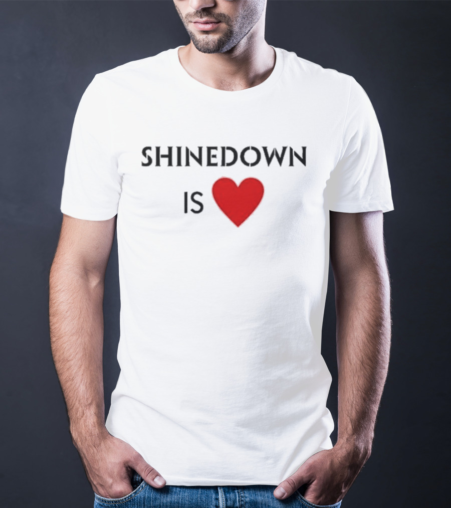 Shinedown Is Heart Shirt Red Love T-Shirt