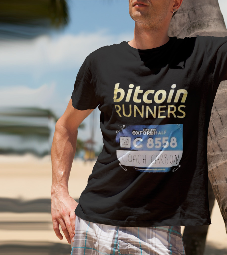 Bitcoin Runners Oxford Half C 8558 Coach Carbon T-Shirt
