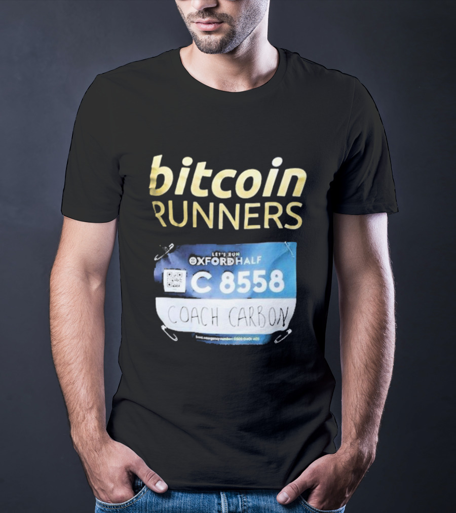 Bitcoin Runners Oxford Half C 8558 Coach Carbon T-Shirt