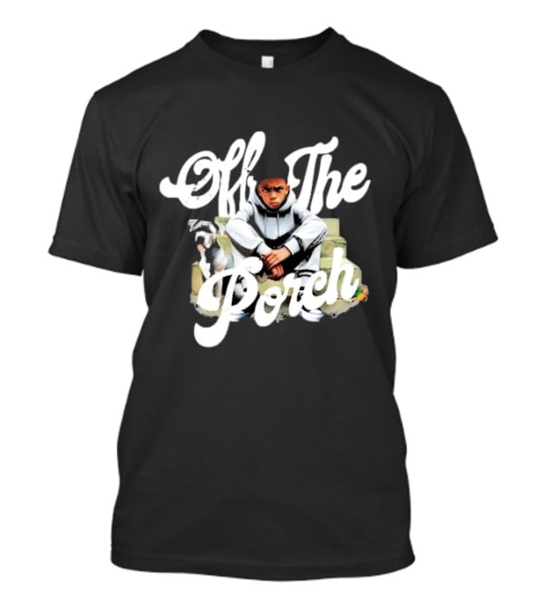 Off The Porch Hoodie Dog Boy Sitting T-Shirt