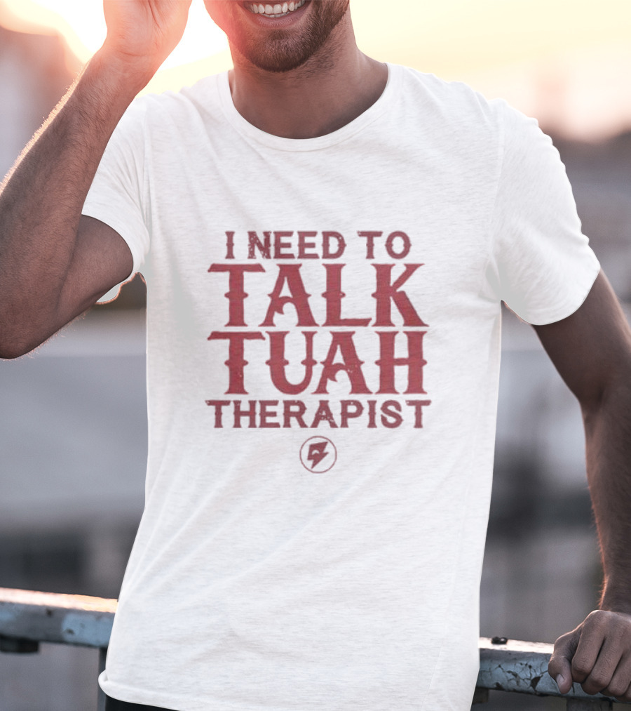 I Need To Talk Tuah Therapist Bolt T-Shirt