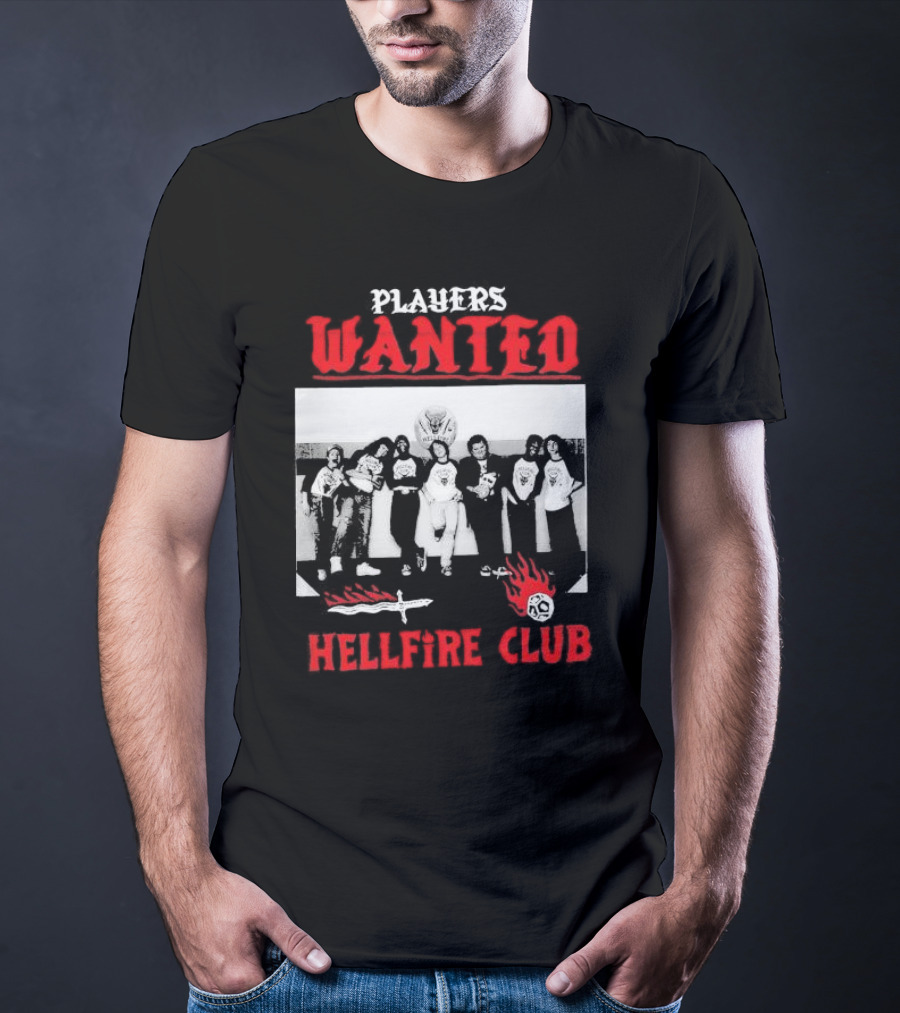 Players Wanted Hellfire Club Stranger Things Iconic Group Photo T-Shirt