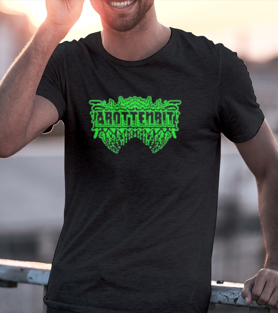 Arottenbit Acid Green Pixel T-Shirt