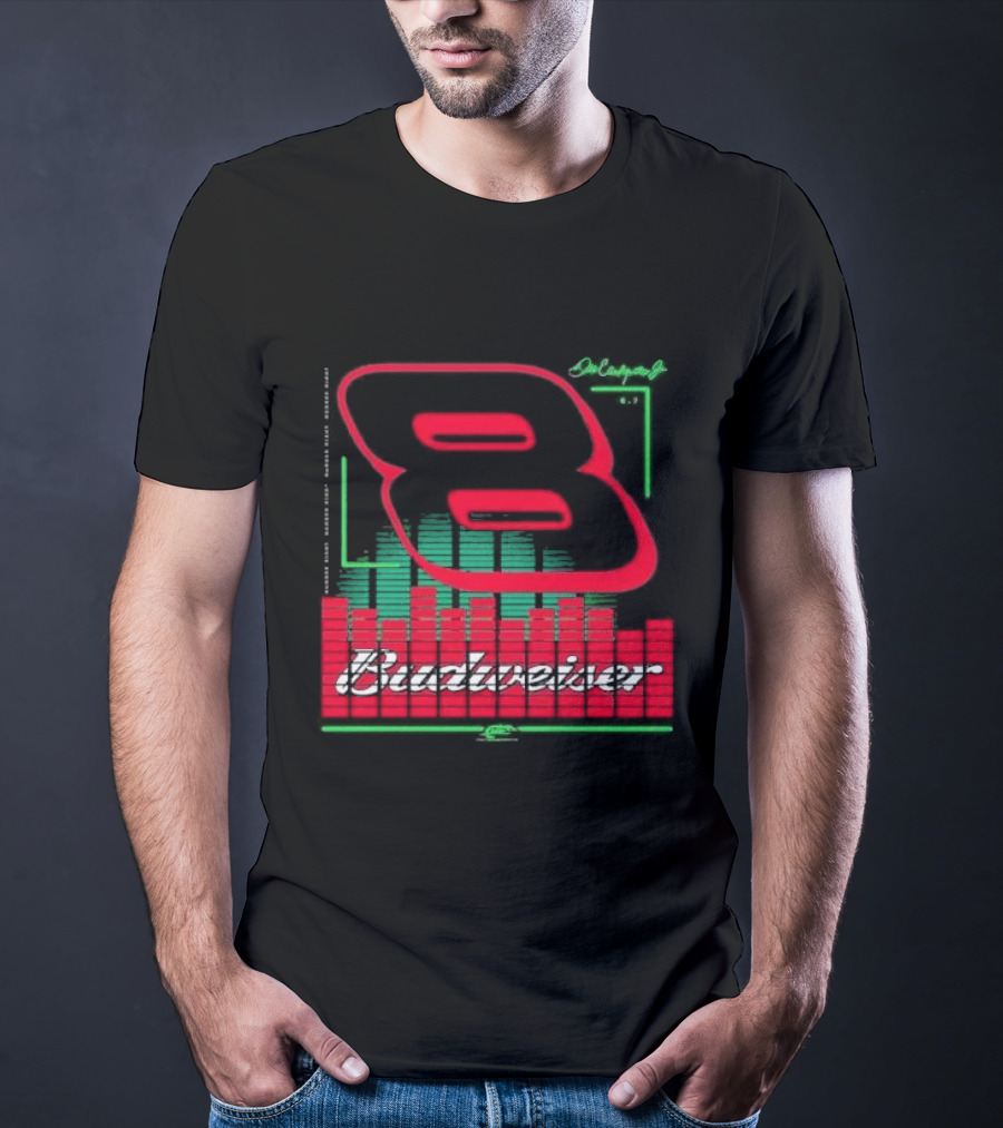 Dale Earnhardt Jr 8 Budweiser Racing Graphics T-Shirt