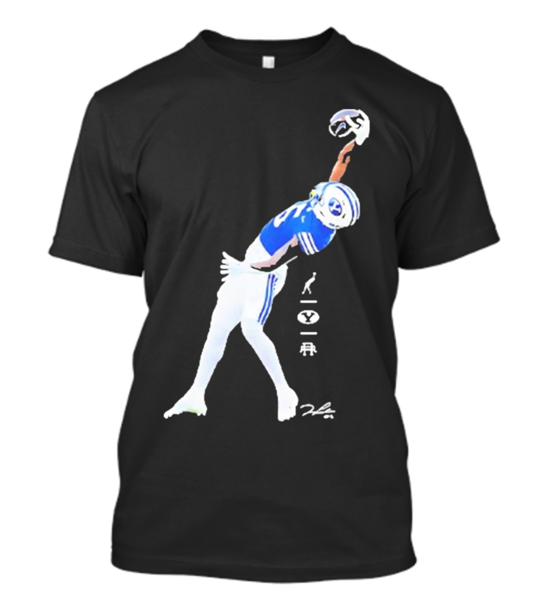Darius Lassiter BYU Cougars Football Leaping Catch Highlight T-Shirt