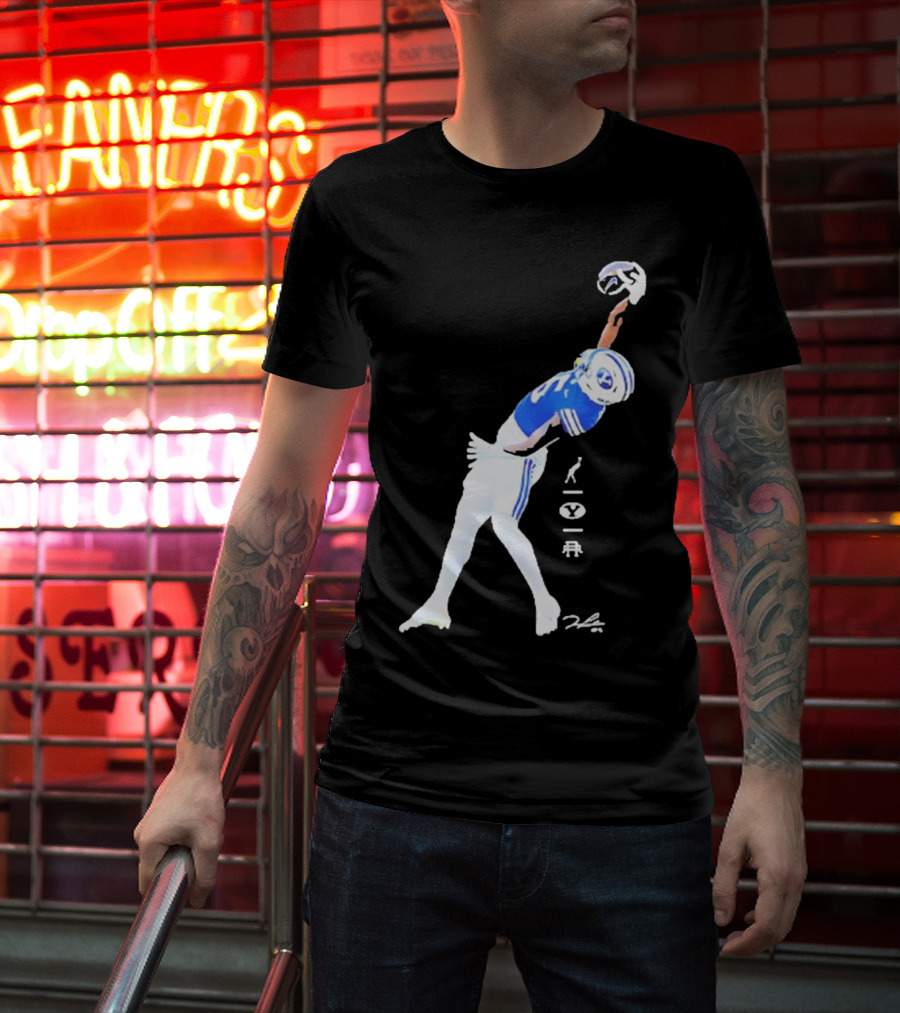 Darius Lassiter BYU Cougars Football Leaping Catch Highlight T-Shirt