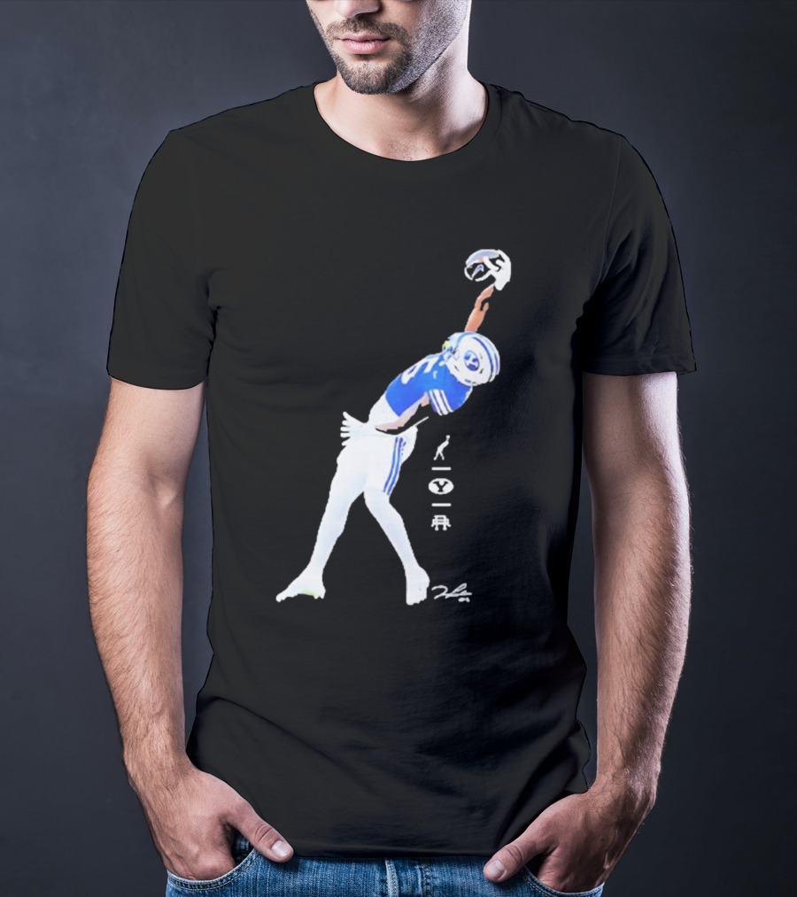 Darius Lassiter BYU Cougars Football Leaping Catch Highlight T-Shirt